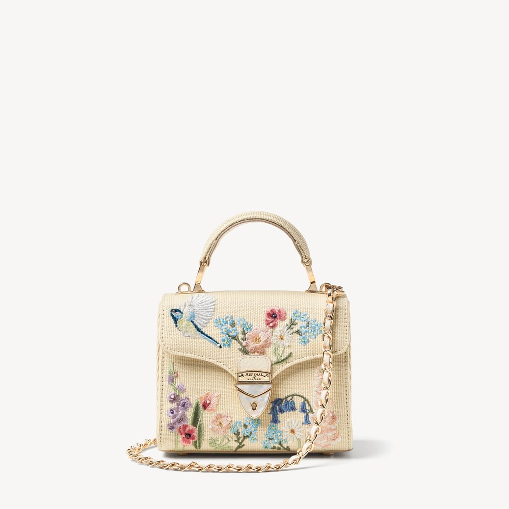 Mini Mayfair® Ivory Canvas Raffia