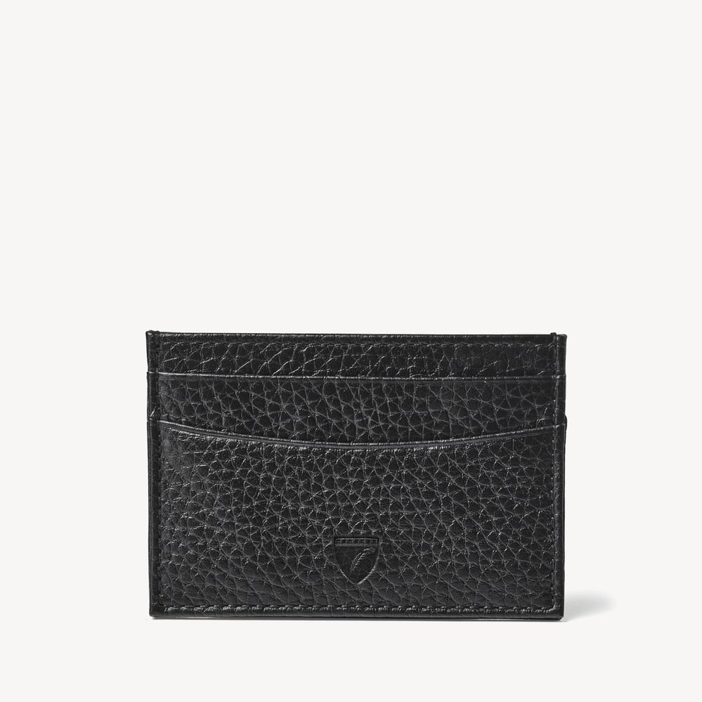 Slim Credit Card Holder Black Pebble