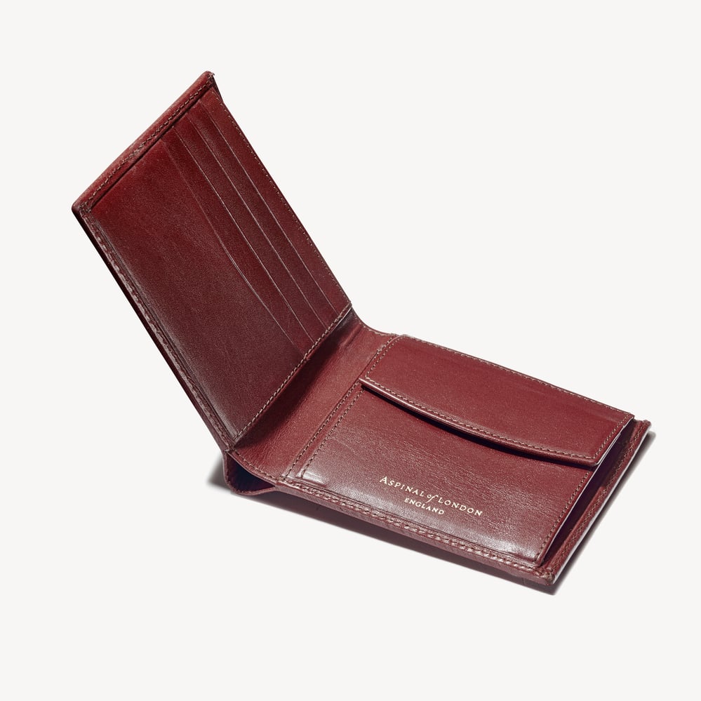 Billfold Coin Wallet Smooth Cognac