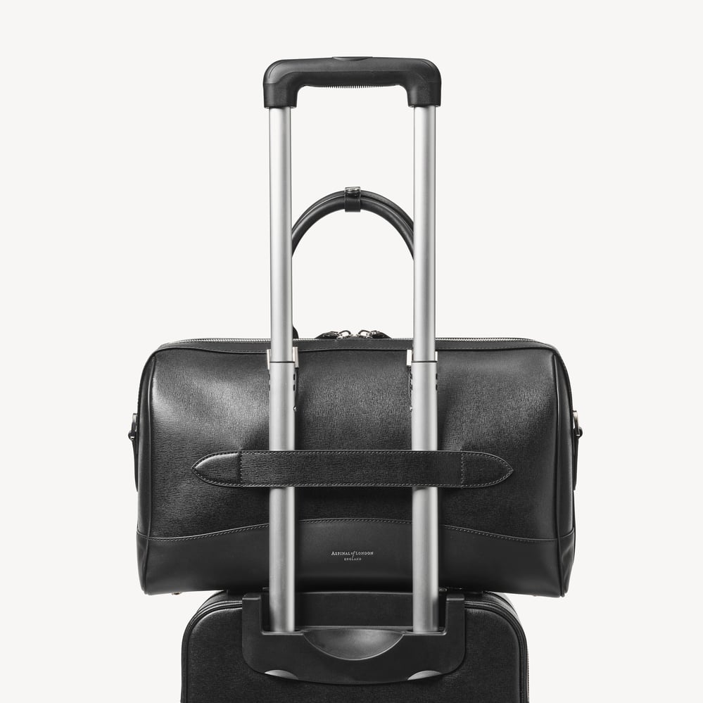 Connaught Flight Work Bag Black Saffiano