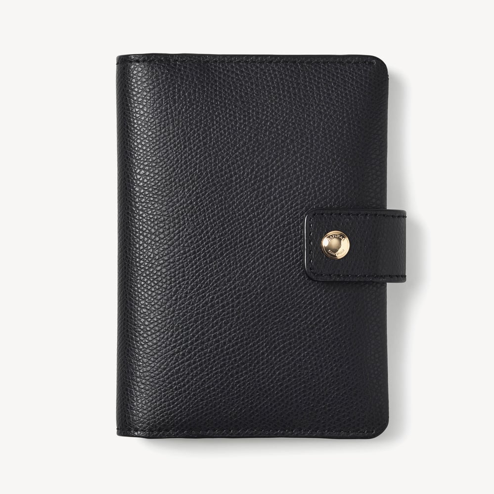 Duo Passport Cover Black Soft Saffiano