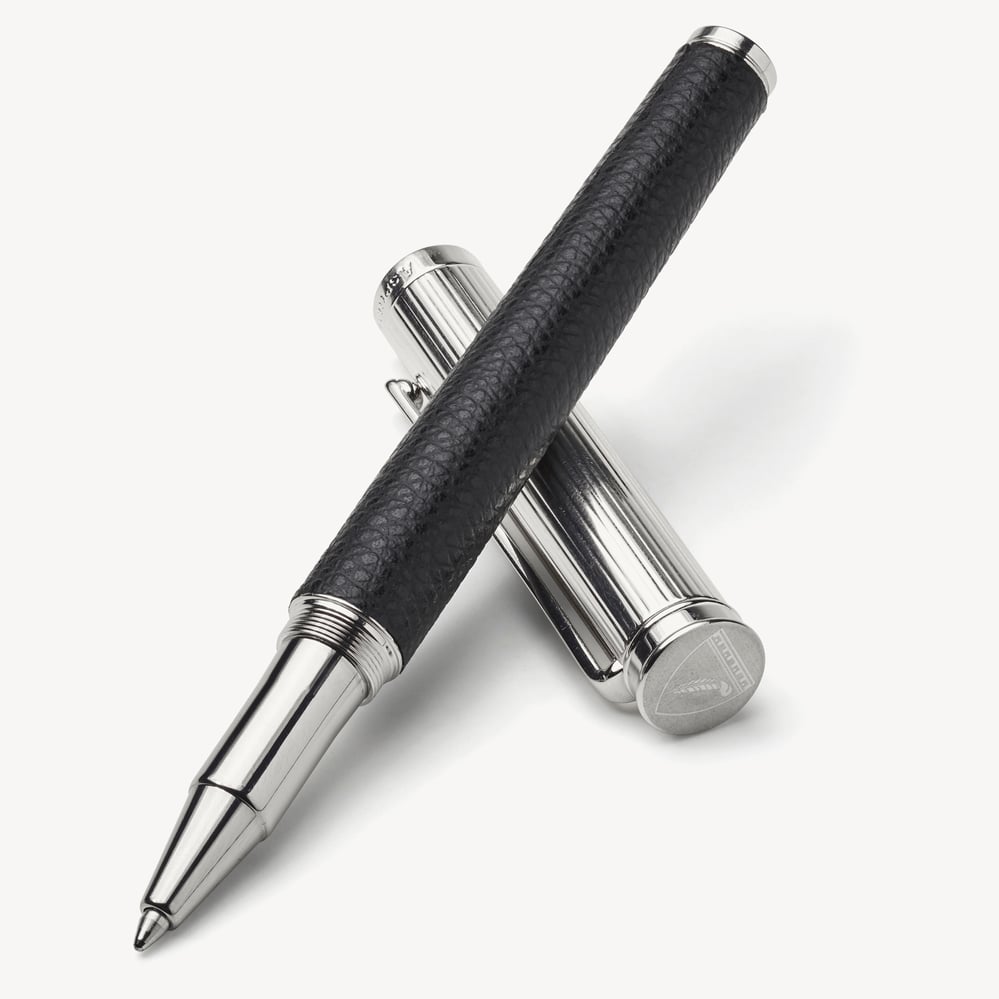 London Ballpoint Pen Black Soft Saffiano