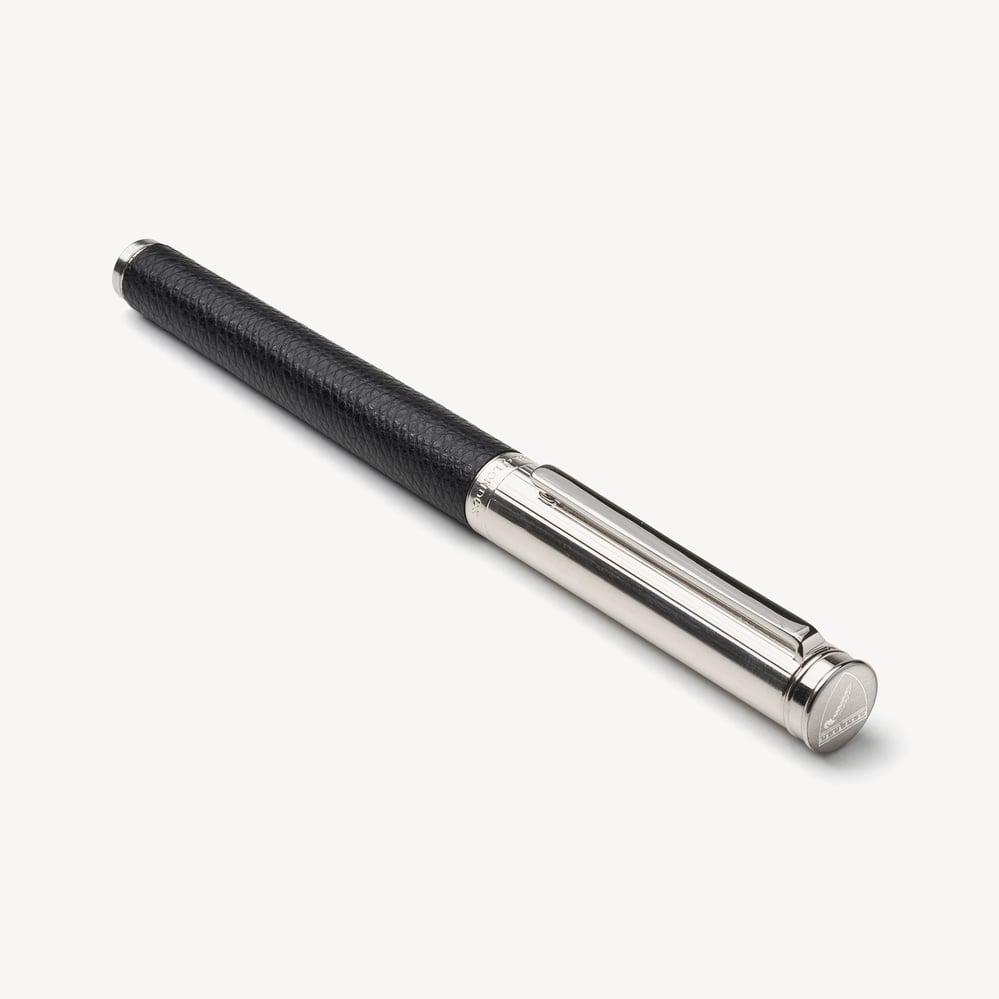 London Ballpoint Pen Black Soft Saffiano