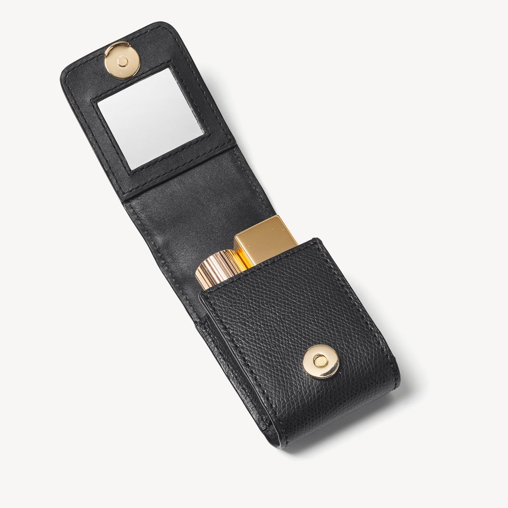 Duo Lipstick Case Black Soft Saffiano