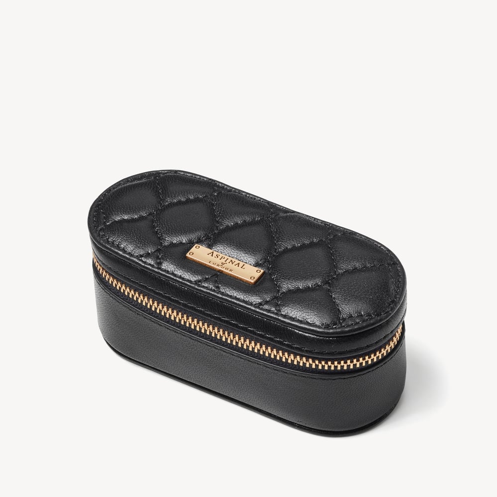 Handbag Tidy All Black Quilted Nappa