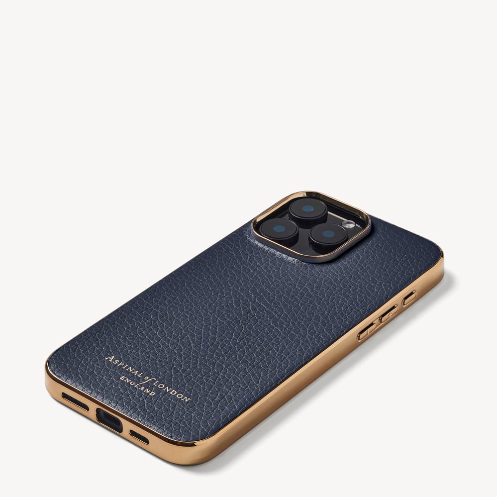 iPhone 15 Pro Max Case Navy Pebble