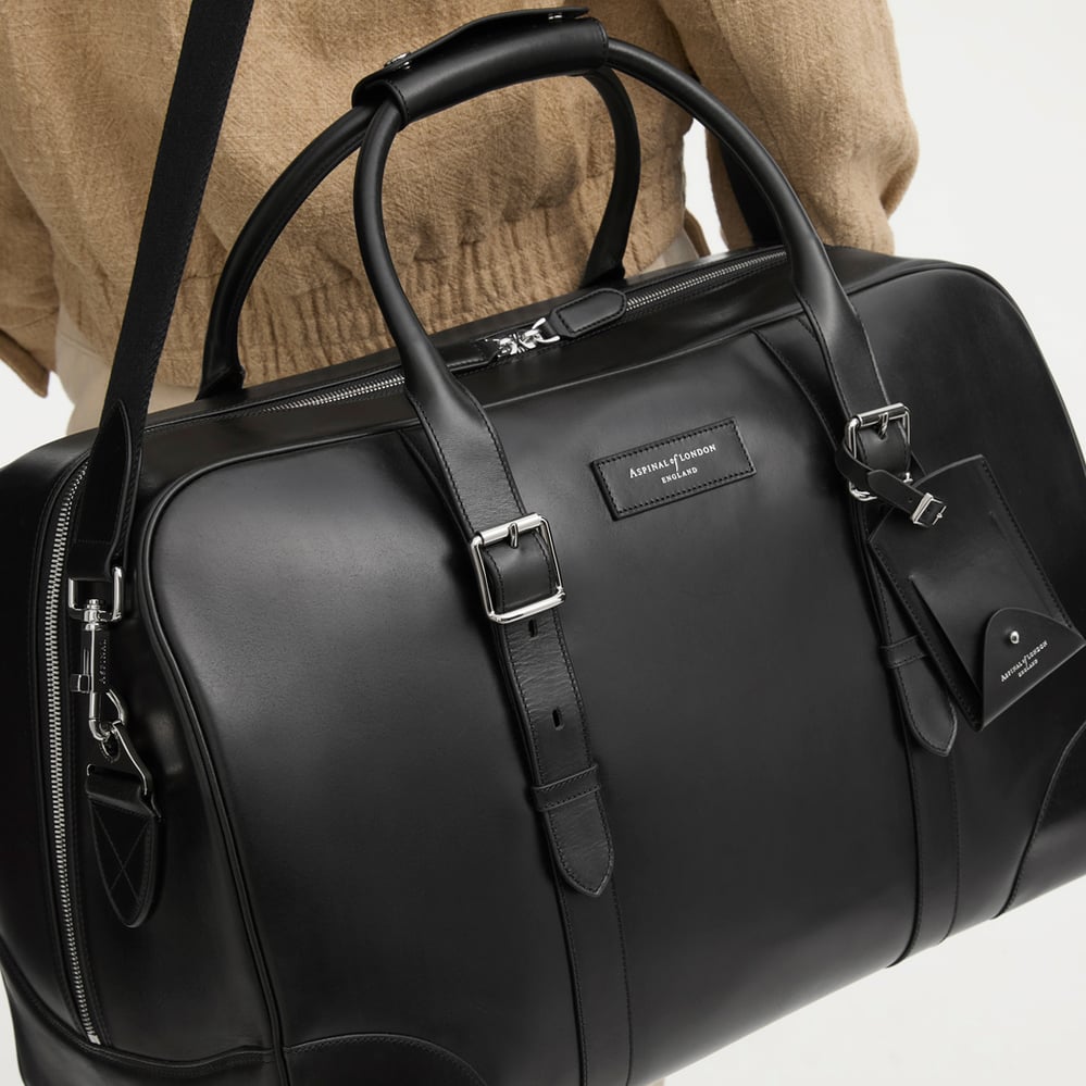 Large Harrison Weekender Smooth Black