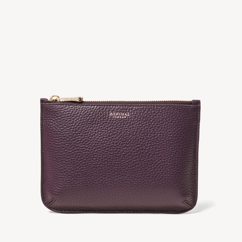 Medium Ella Pouch Fig Pebble