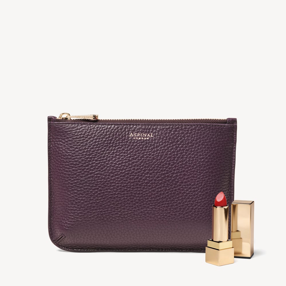 Medium Ella Pouch Fig Pebble