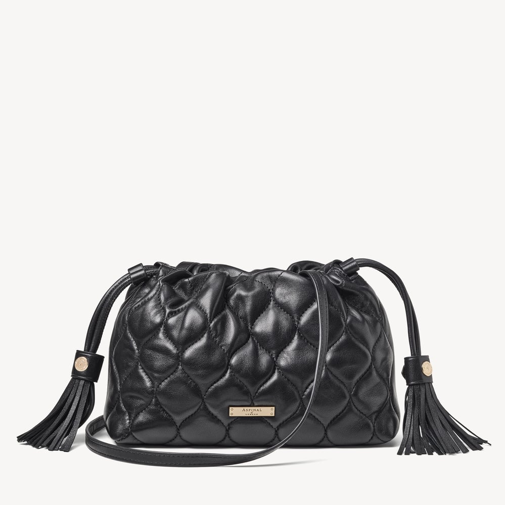 Amelia Black Quilted Nappa