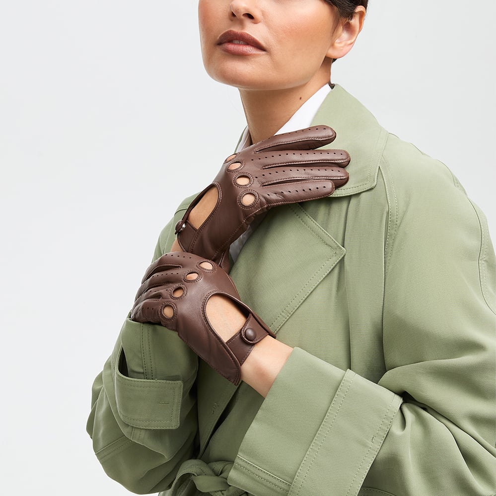 Women's Driving Gloves Saddle Tan Nappa