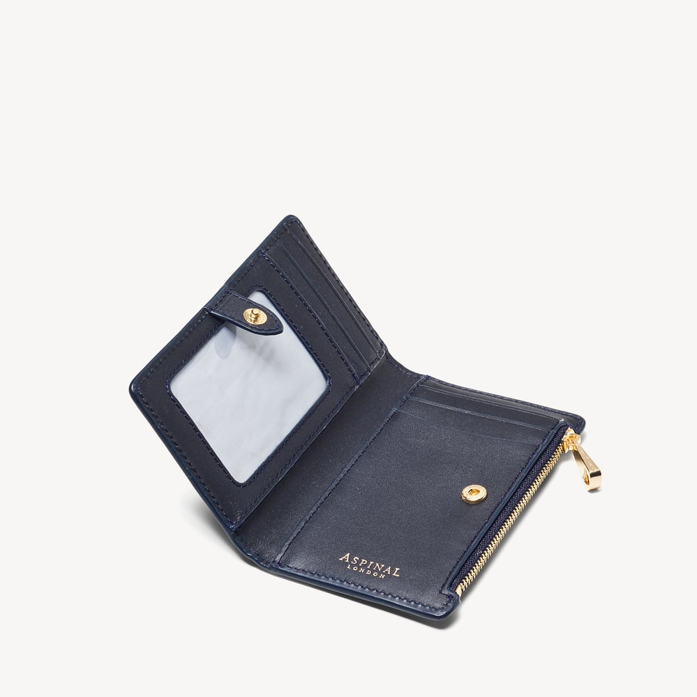 Mayfair® Coin & Card Wallet Midnight Blue Patent Croc