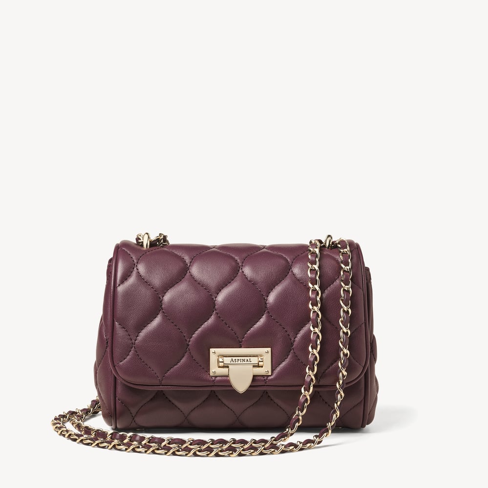 Lottie Fig Quilted Nappa