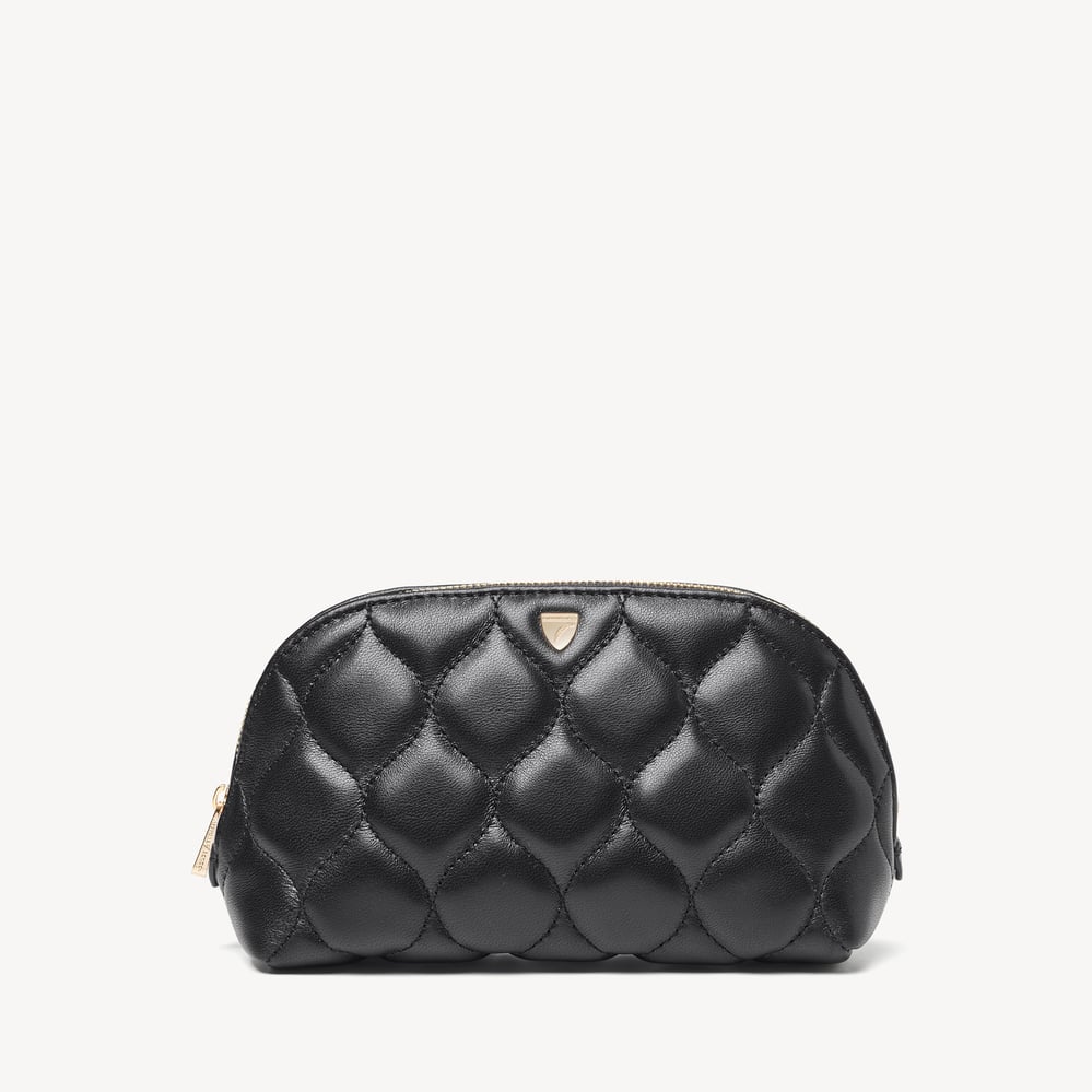 Classic Makeup Case Black Quilted Nappa