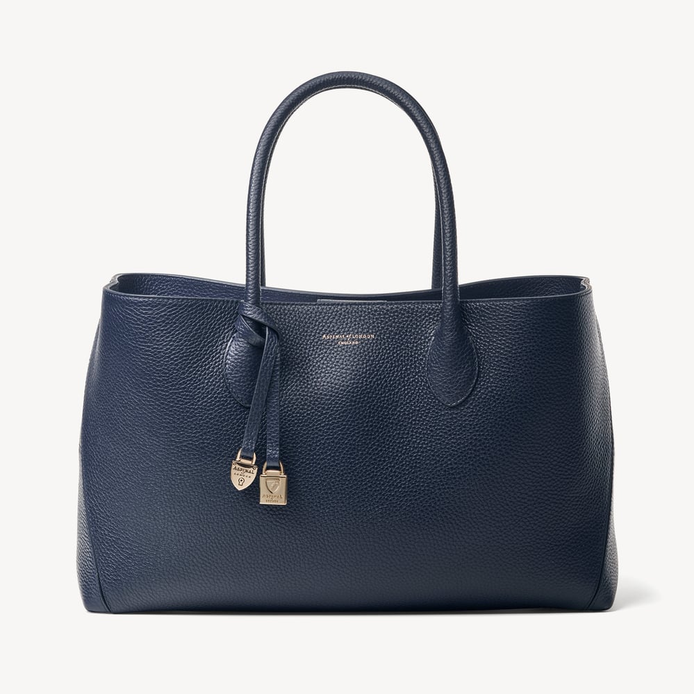 London Tote Navy Pebble