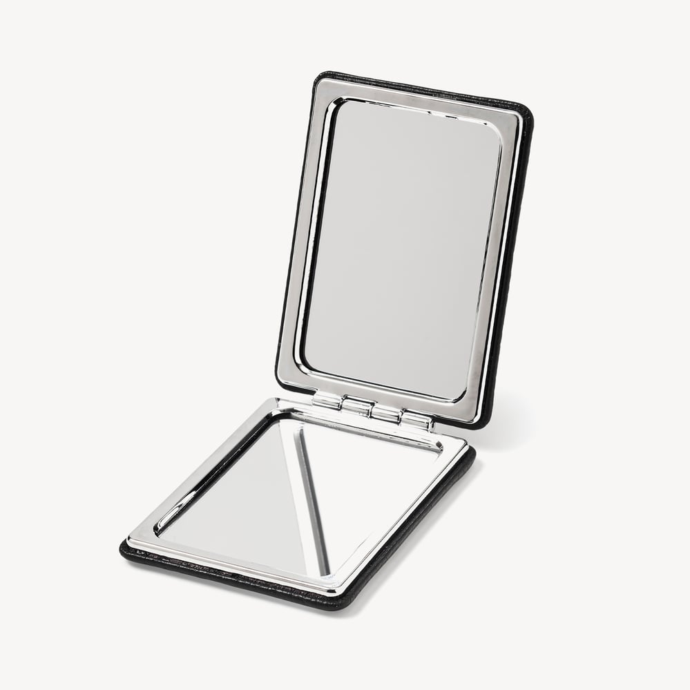 Handbag Mirror Black Pebble
