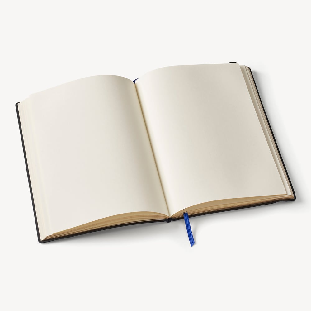 A5 Softback Notebook Black Pebble