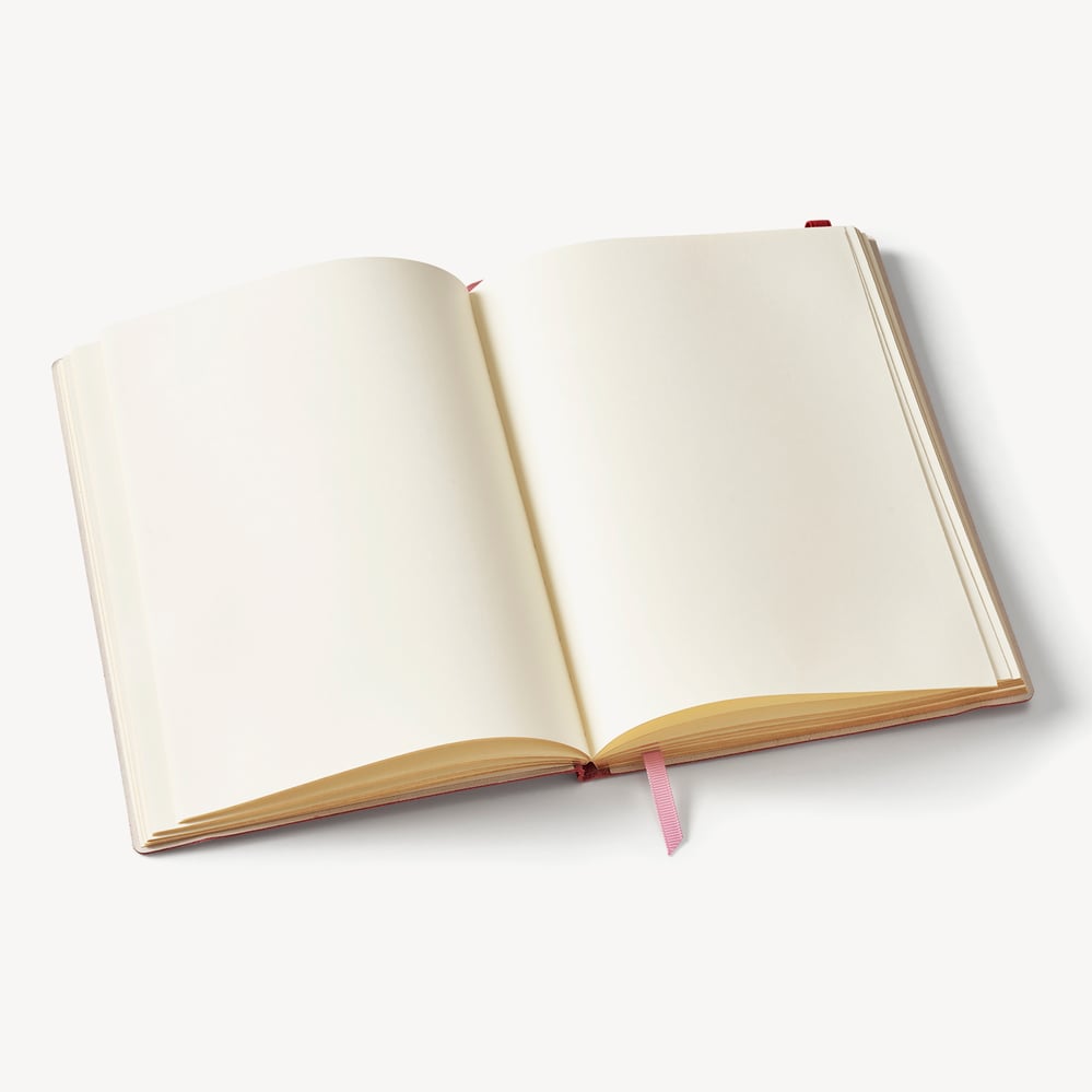 A5 Softback Notebook Red Pebble