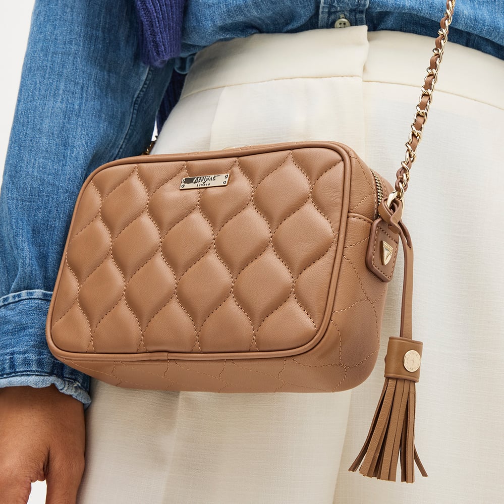 Alice Caramel Quilted Nappa