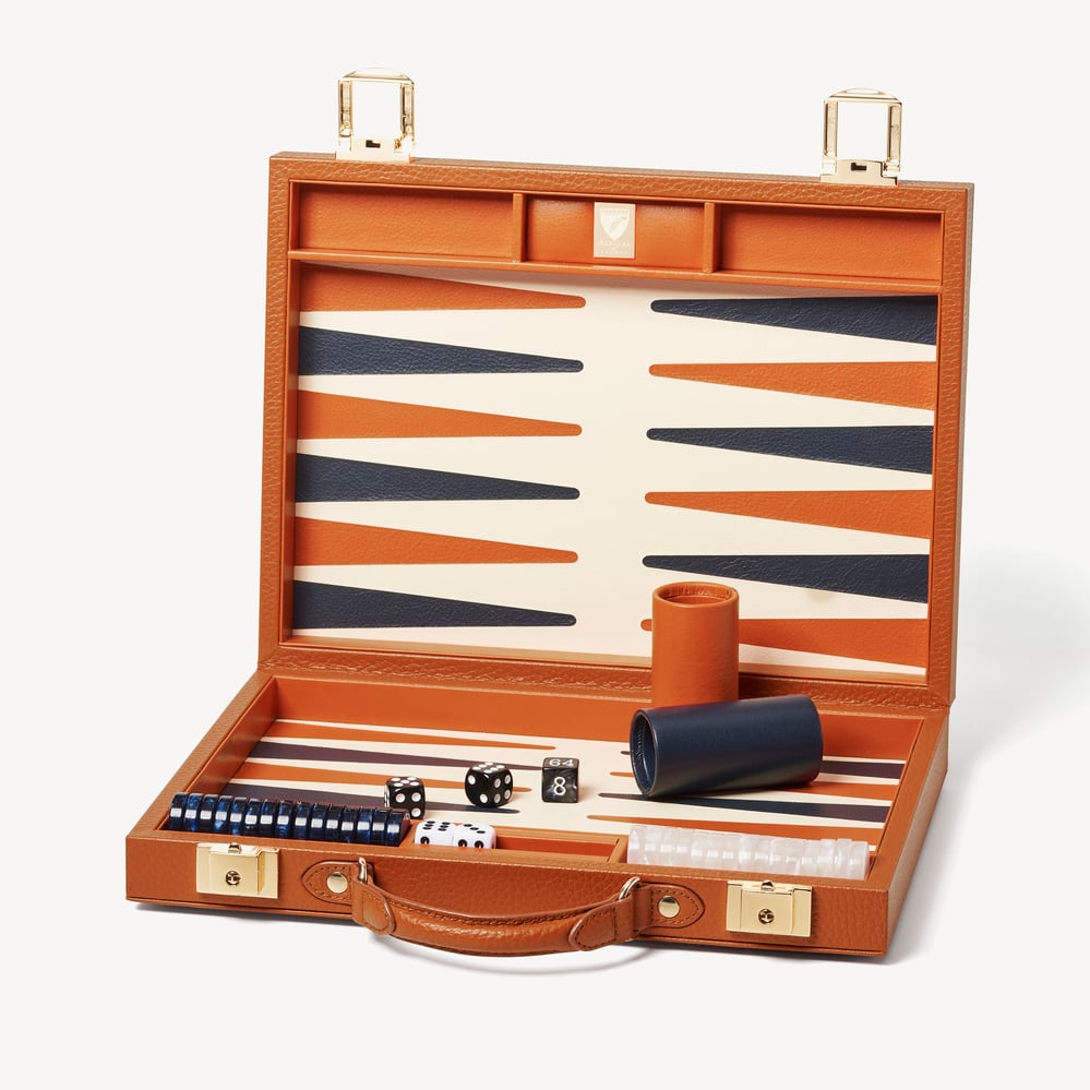 13-inch  Backgammon Set Marmalade Pebble