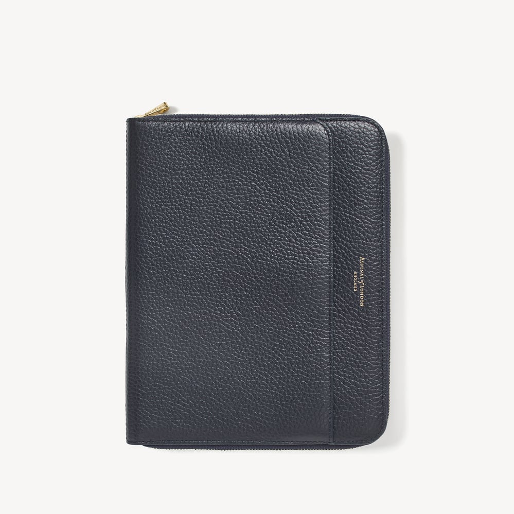 A5 Compact Organiser Padfolio Navy Pebble