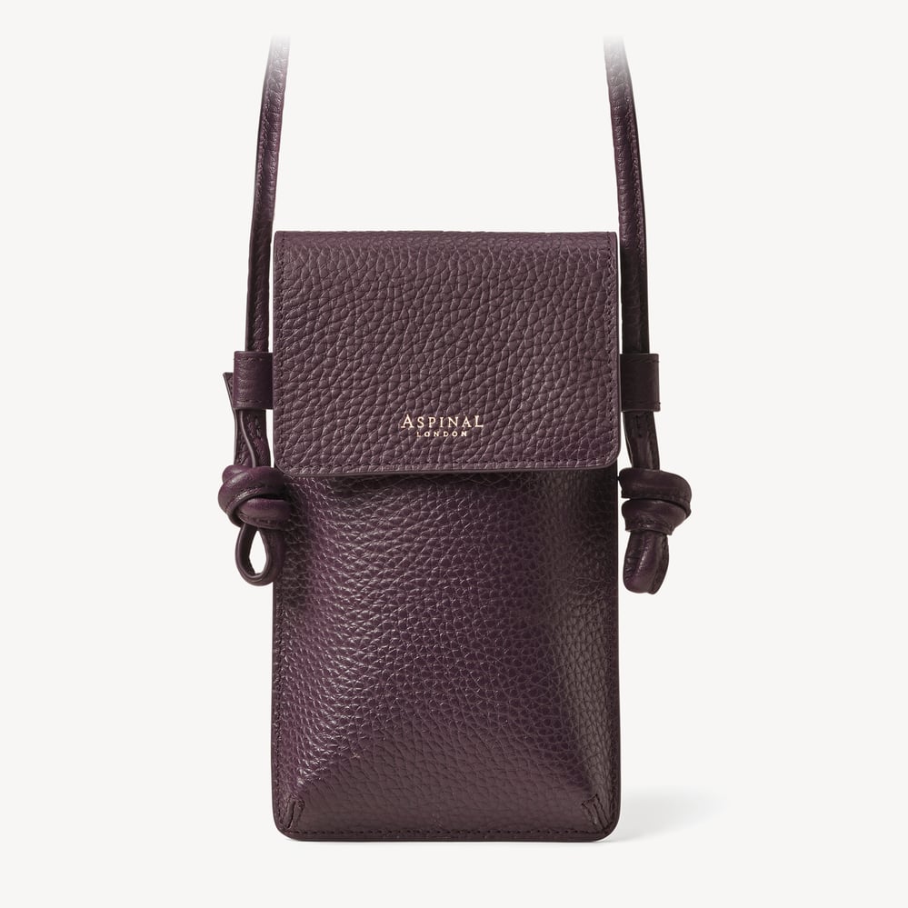 Ella Crossbody Phone Pouch Fig Pebble