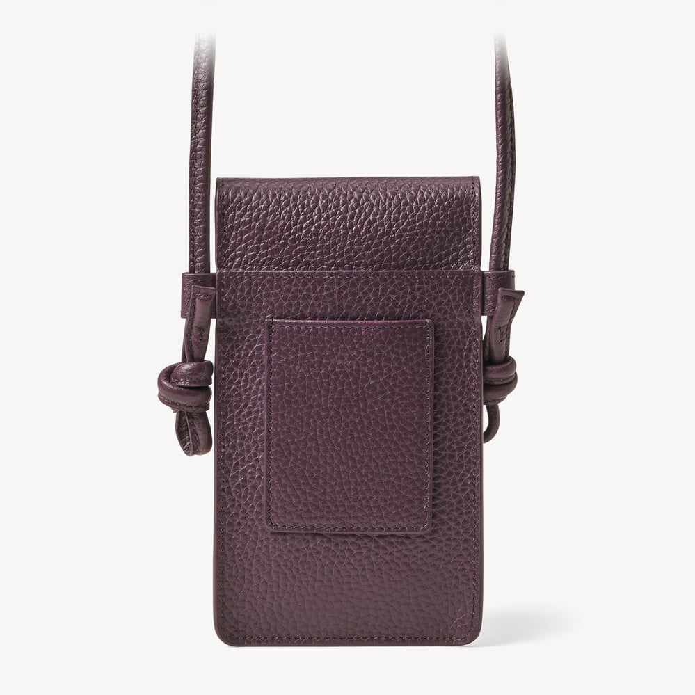 Ella Crossbody Phone Pouch Fig Pebble