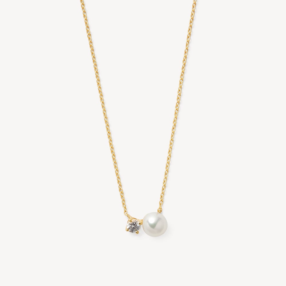 Toi Et Moi Necklace Natural Pearl