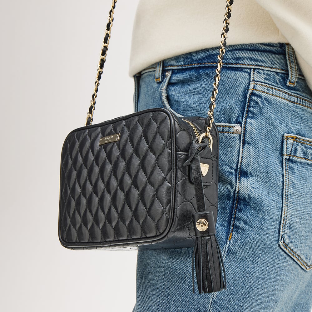 Alice Black Quilted Nappa