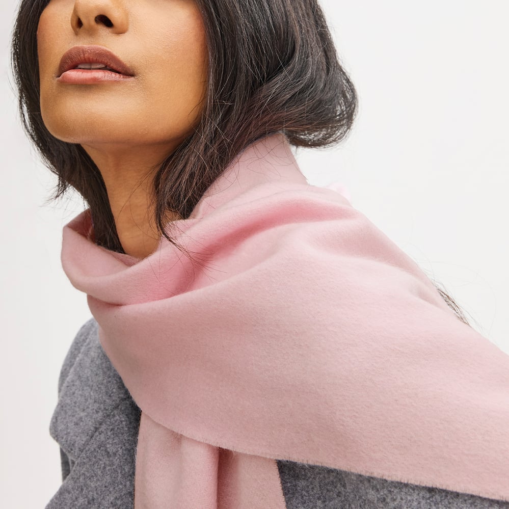 Pure Cashmere Scarf Baby Pink Cashmere