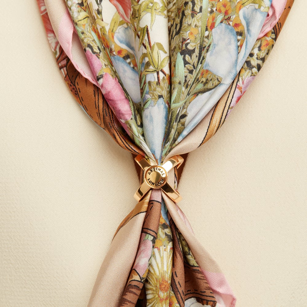 Scarf Ring 18ct Gold Plated