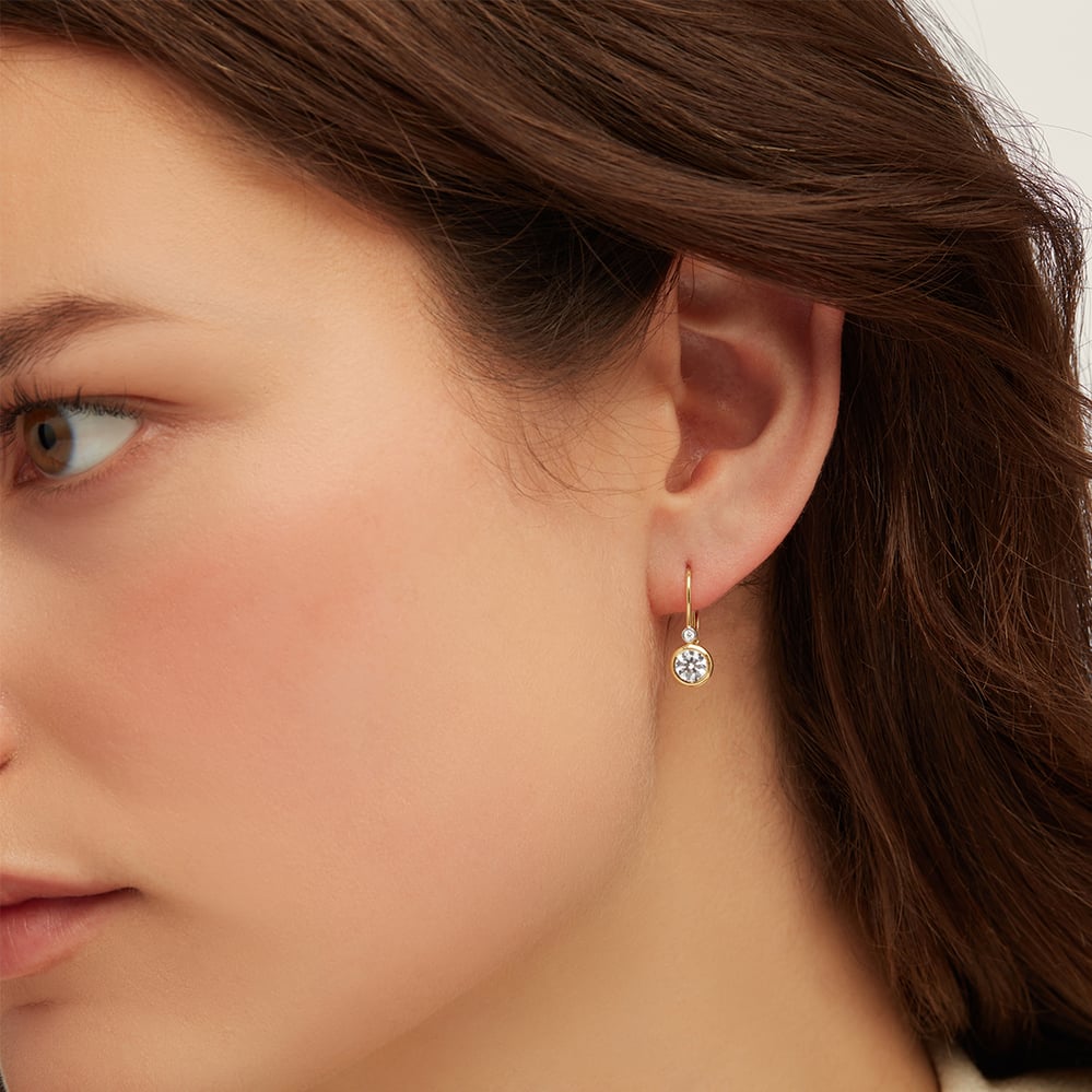 Diamond Earrings 0.03ct Diamond
