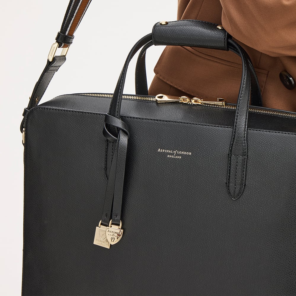 The Brook Street Black Soft Saffiano