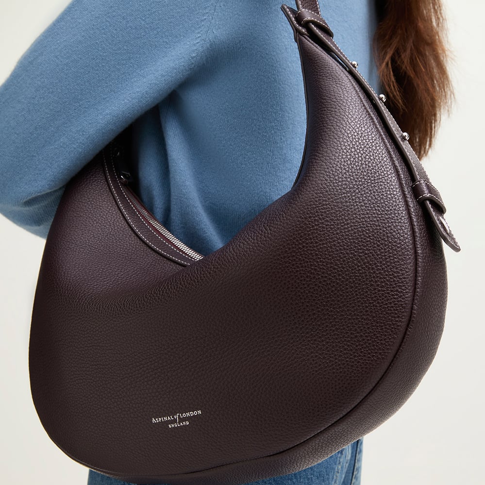 Soho Large Crescent Wine Milled Pebble