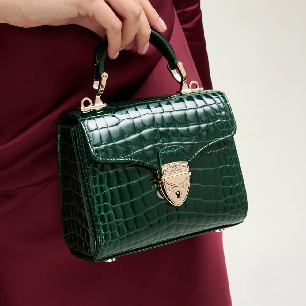 Mini Mayfair® Evergreen Patent Croc