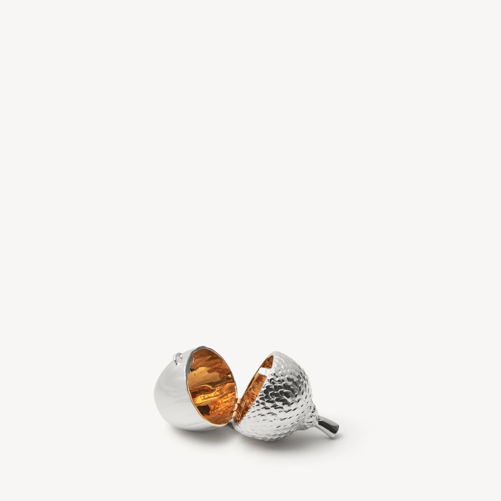 Acorn Sterling Silver Trinket Box Solid Sterling Silver 925