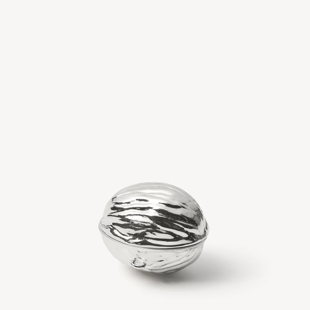 Walnut Sterling Silver Trinket Box Solid Sterling Silver 925