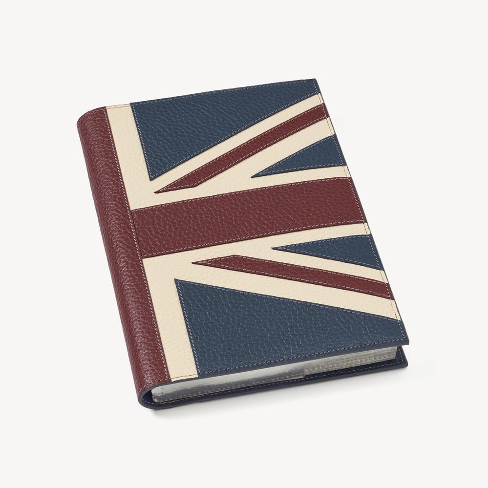 Brit A5 Refillable Luxury Journal Brit Pebble with Soft Suede Lining