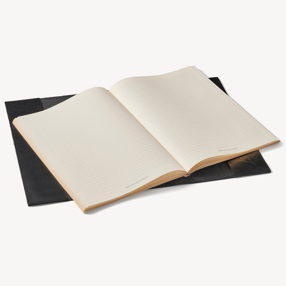 A4 Refillable Journal Smooth Black