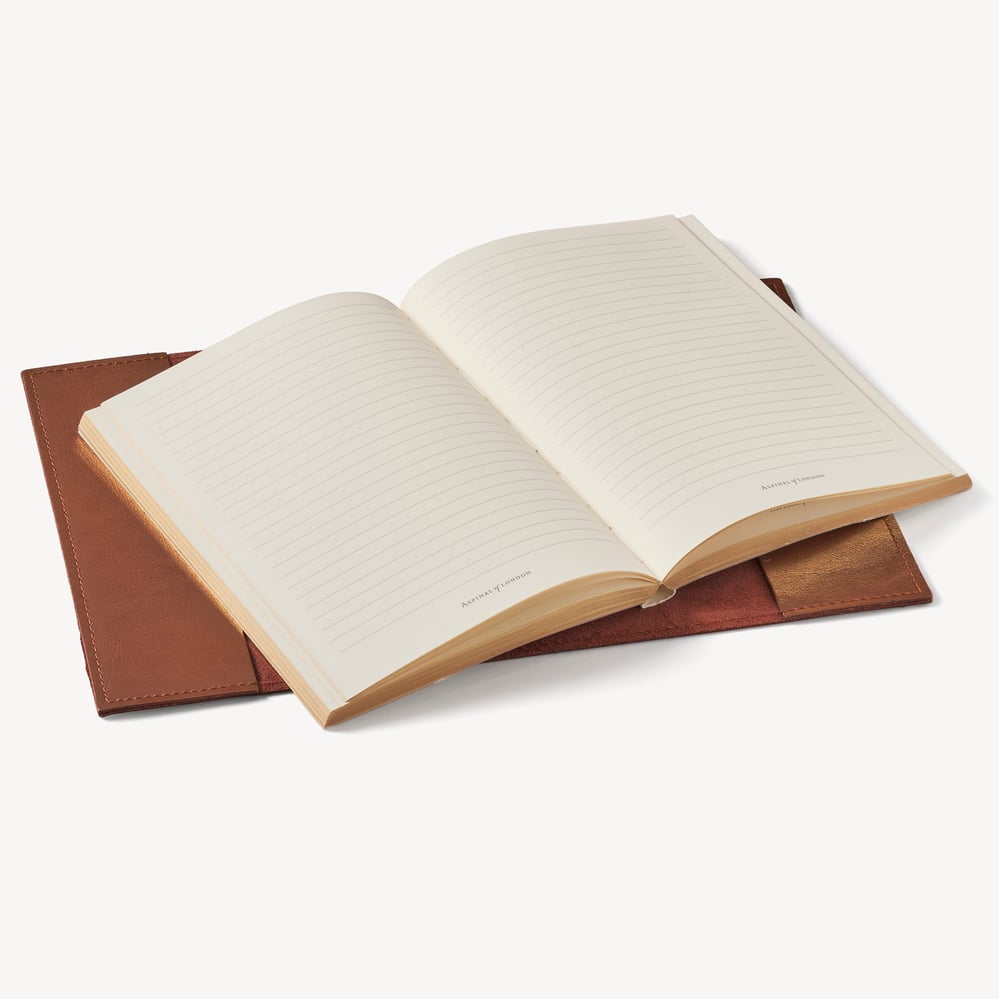 A5 Refillable Journal Smooth Antique Brown