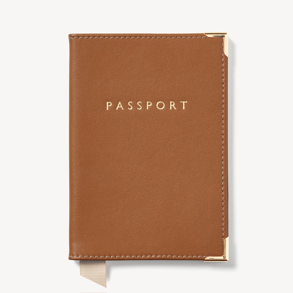 Passport Cover Smooth Tan
