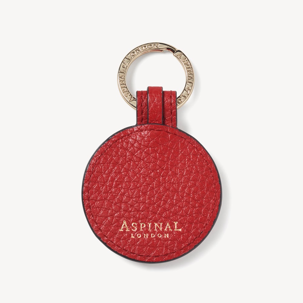 Bee Keyring Cardinal Red Pebble