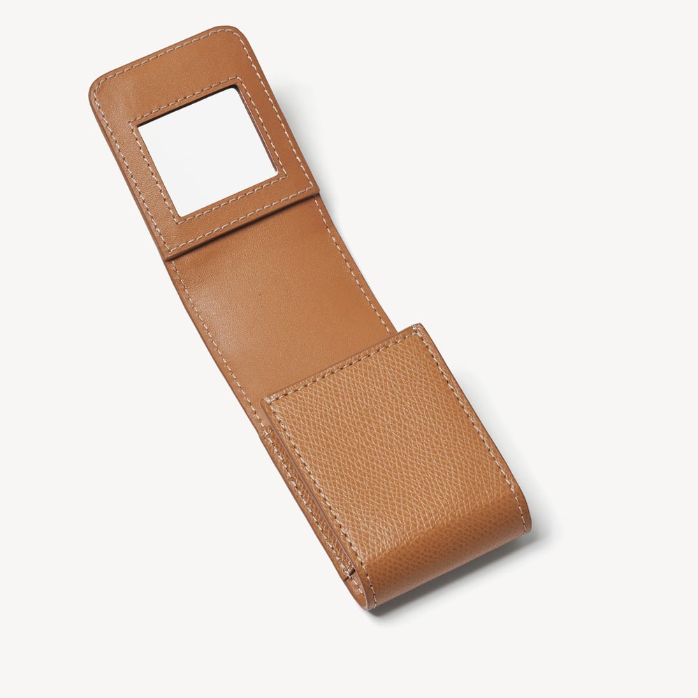 Duo Lipstick Case Caramel Soft Saffiano