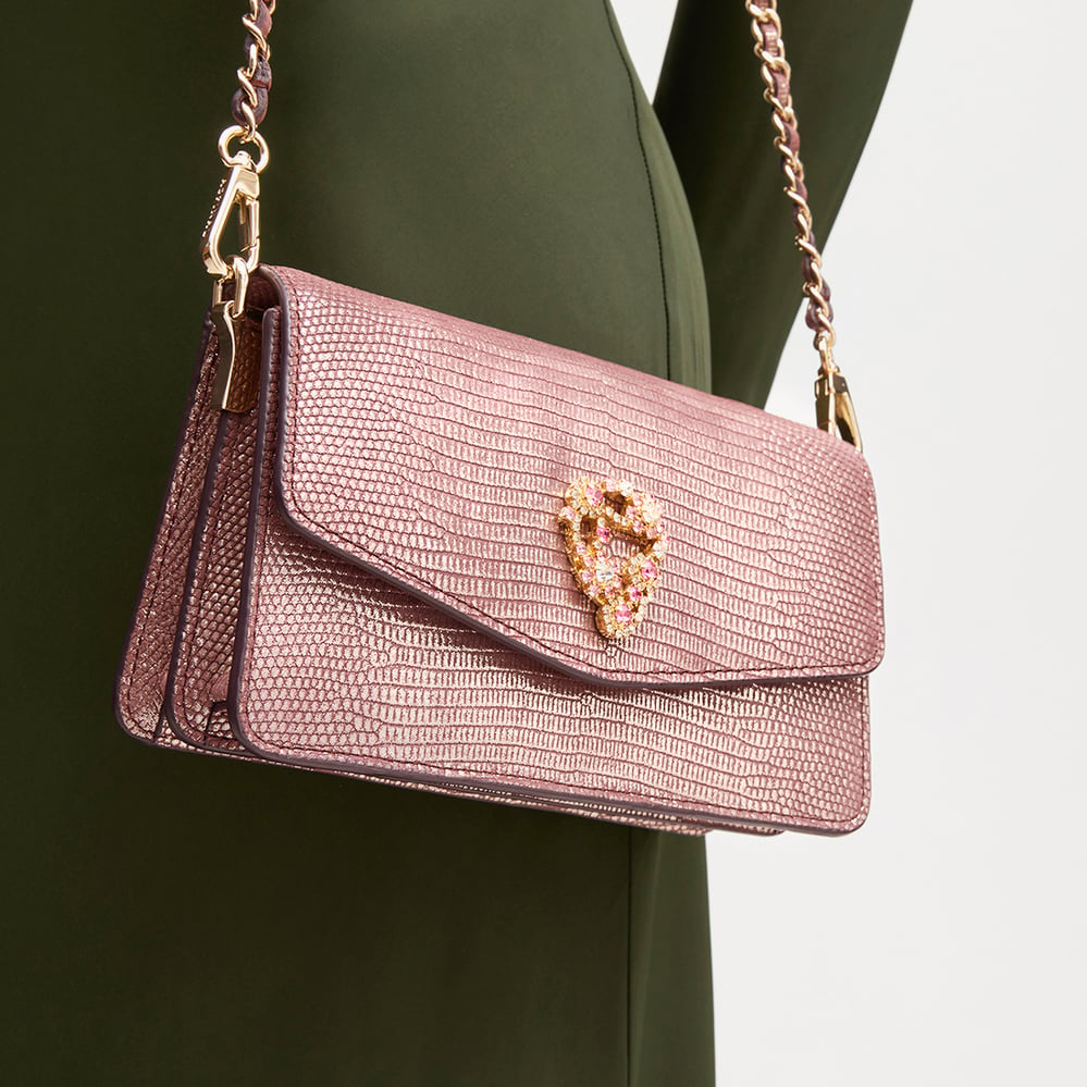 Eliza Clutch Cassis Lizard