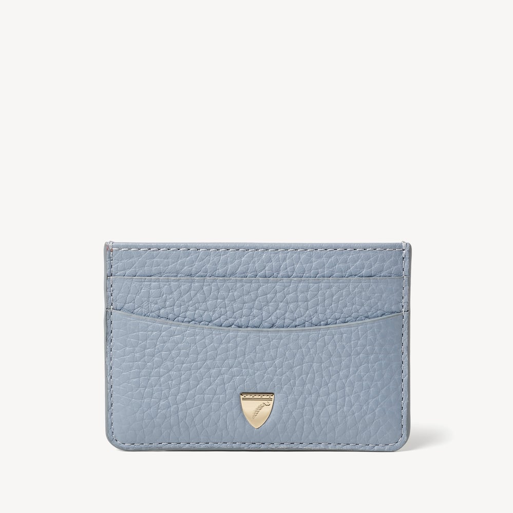 Slim Credit Card Holder Sky Blue Pebble