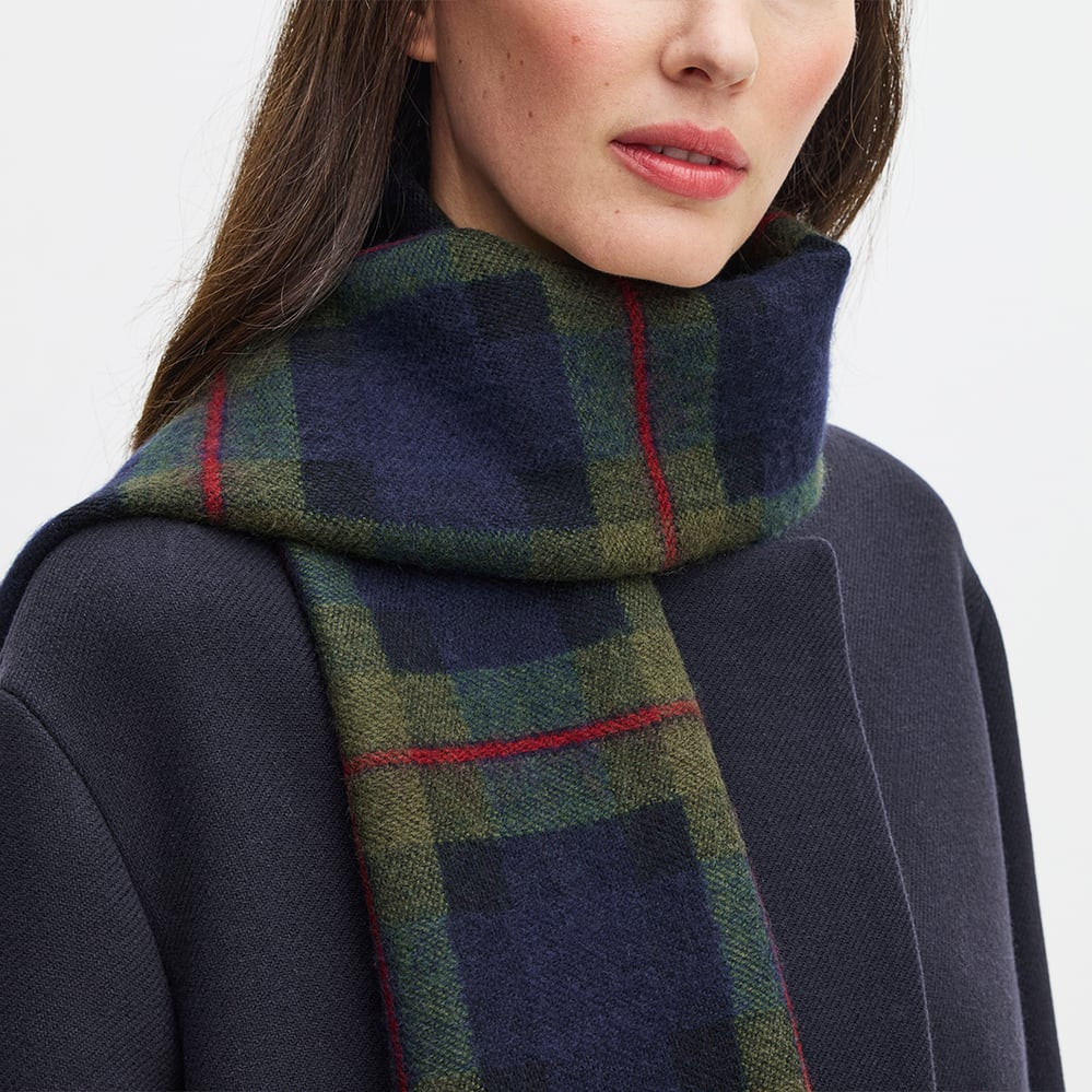 Premium Merino Wool Oversized Scarf Green Merino Wool