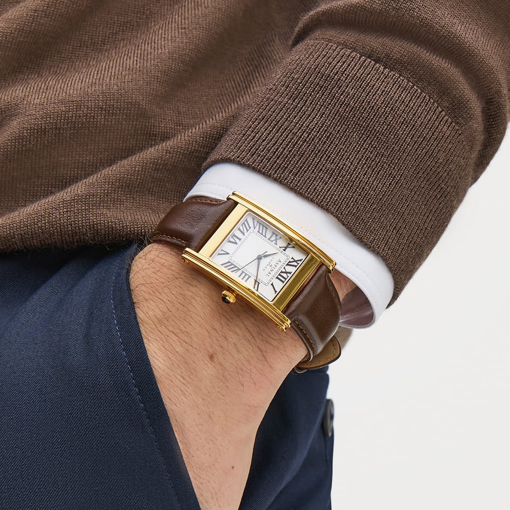 Mayfair® Classic Watch 23ct Gold Plated - Smooth Chocolate