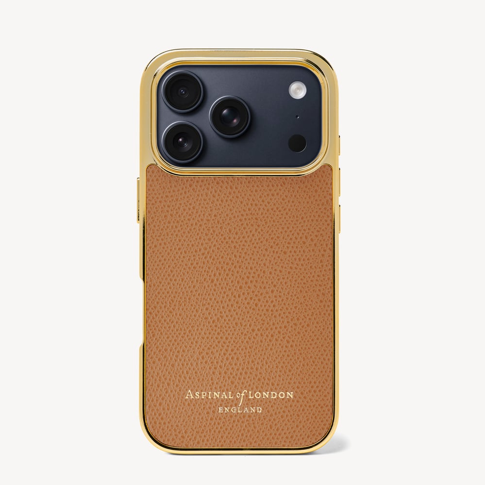 iPhone 17 Pro Case Caramel Soft Saffiano
