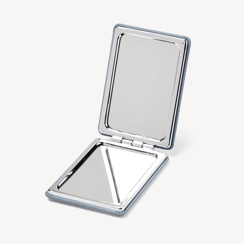 Handbag Mirror Sky Blue Pebble