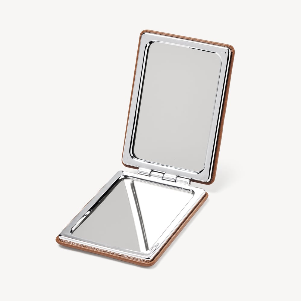 Handbag Mirror Caramel Soft Saffiano